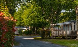 Mobil homes au camping de la Réserve